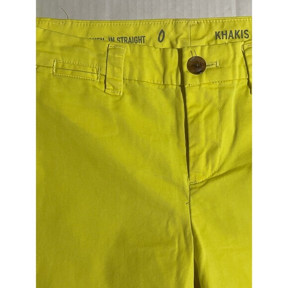 Gap Khakis Size 0 Womens Neon Pants - Picture 3 of 11